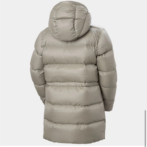 Helly Hansen Women's Essence Down Parka Terrazzo Taupe medium nwt $350 - Picture 4 of 16